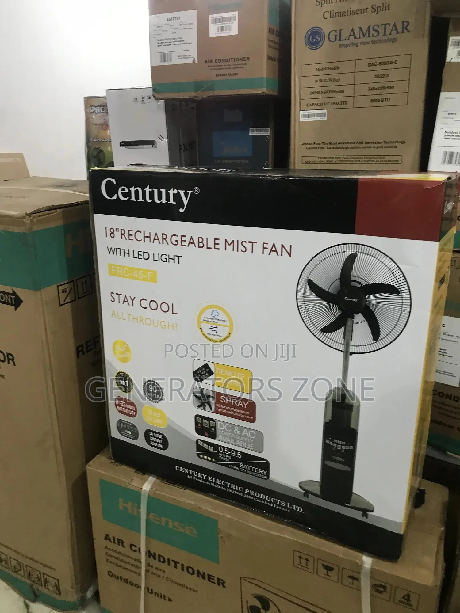 "Ultra-Soothing Airflow: Century Mist Fan Technology"