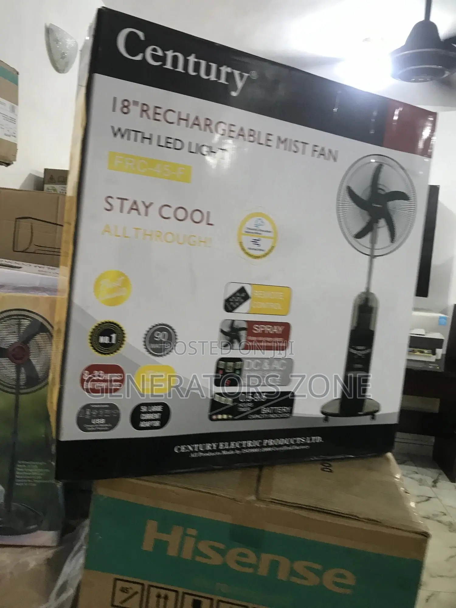 Say Goodbye to Stuffy Air: Century Mist Fan"