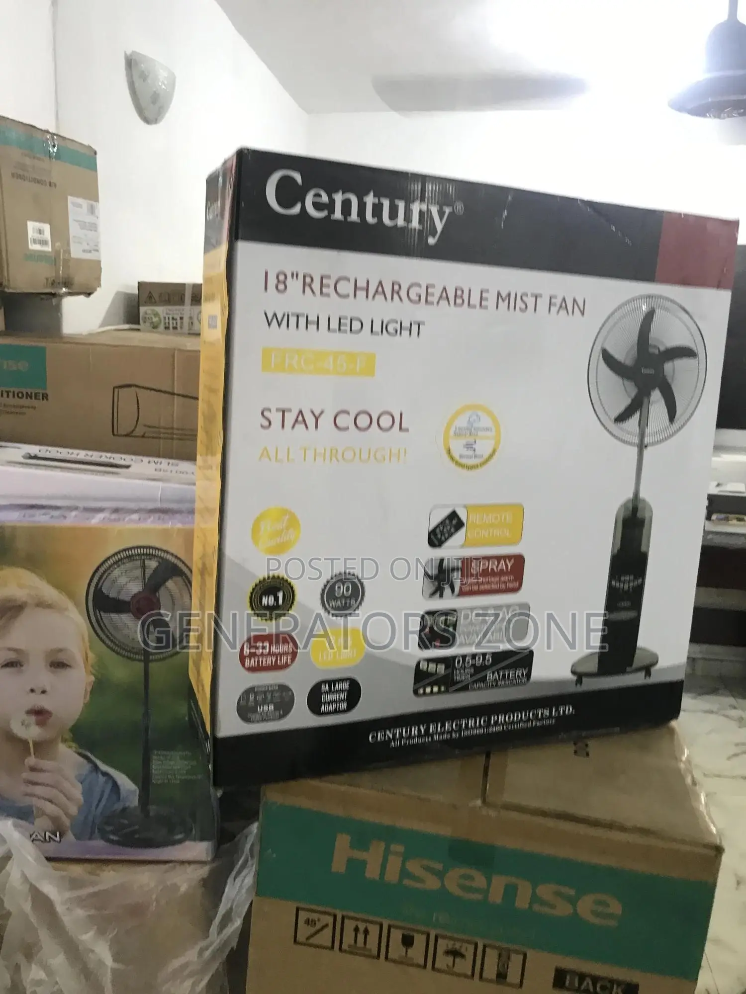 "The Perfect Blend of Air and Moisture: Century Mist Fan"