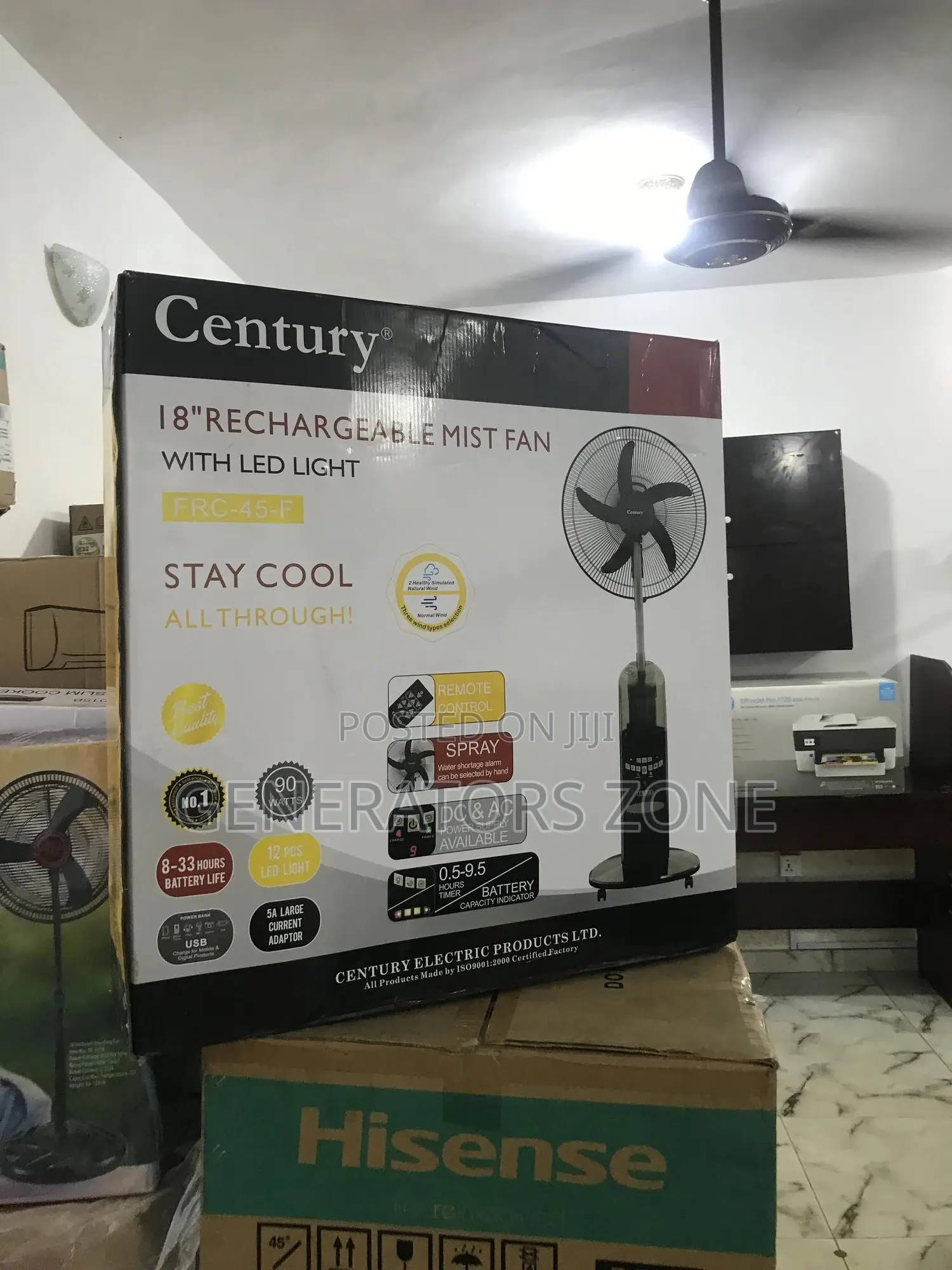 Experience The Soothing Touch Of Century Mist Fan