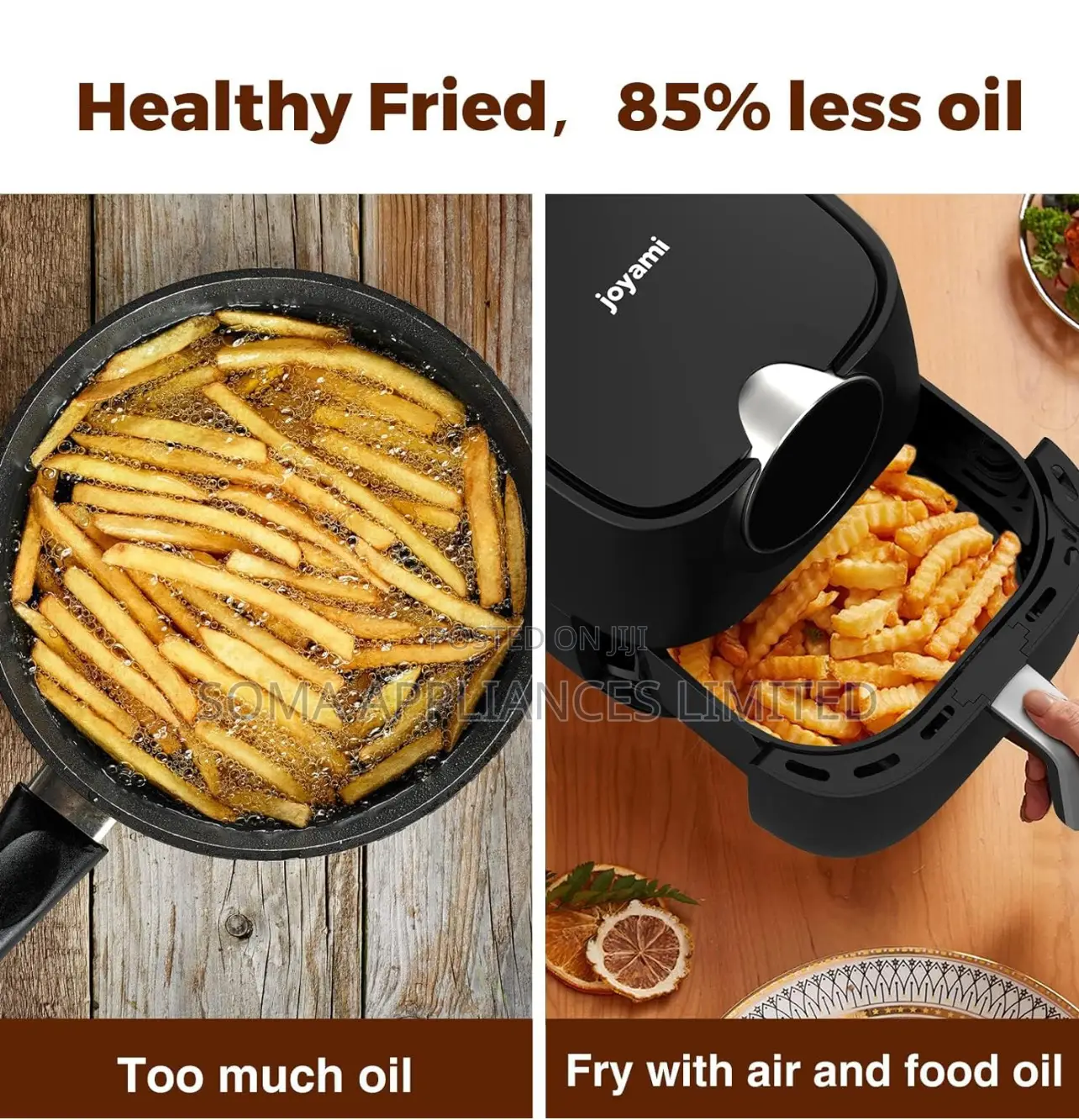 Joyami Multifunctional Vision 6l Air Fryer With See Through