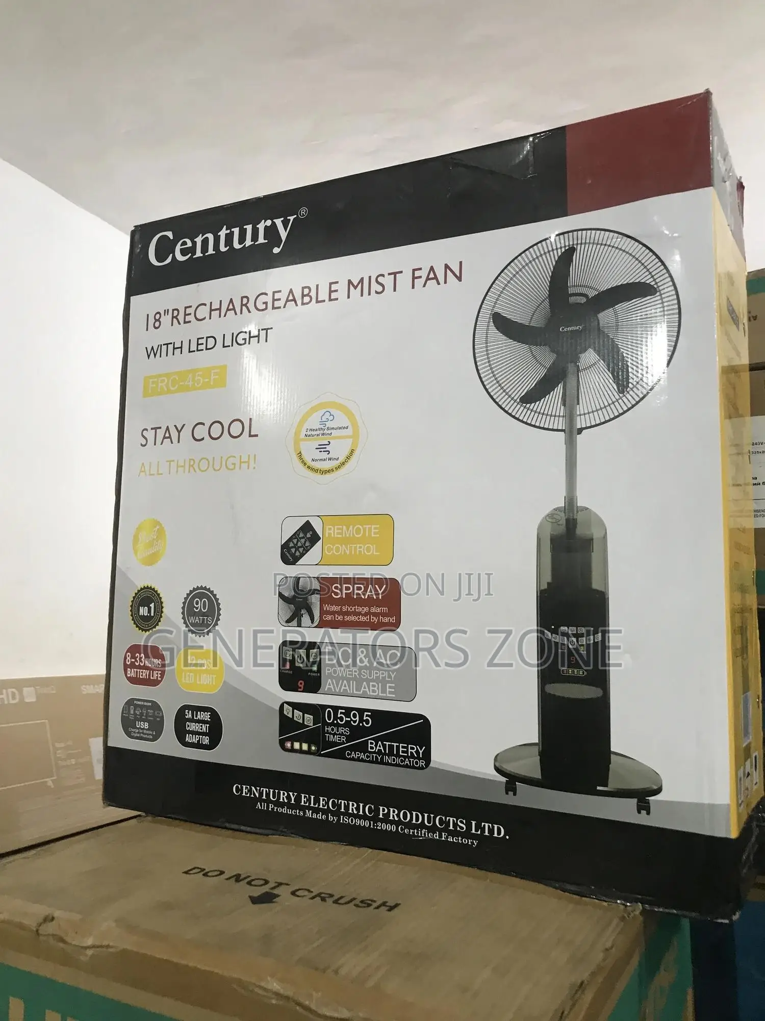 "Innovate Your Comfort Zone: Century Mist Fan