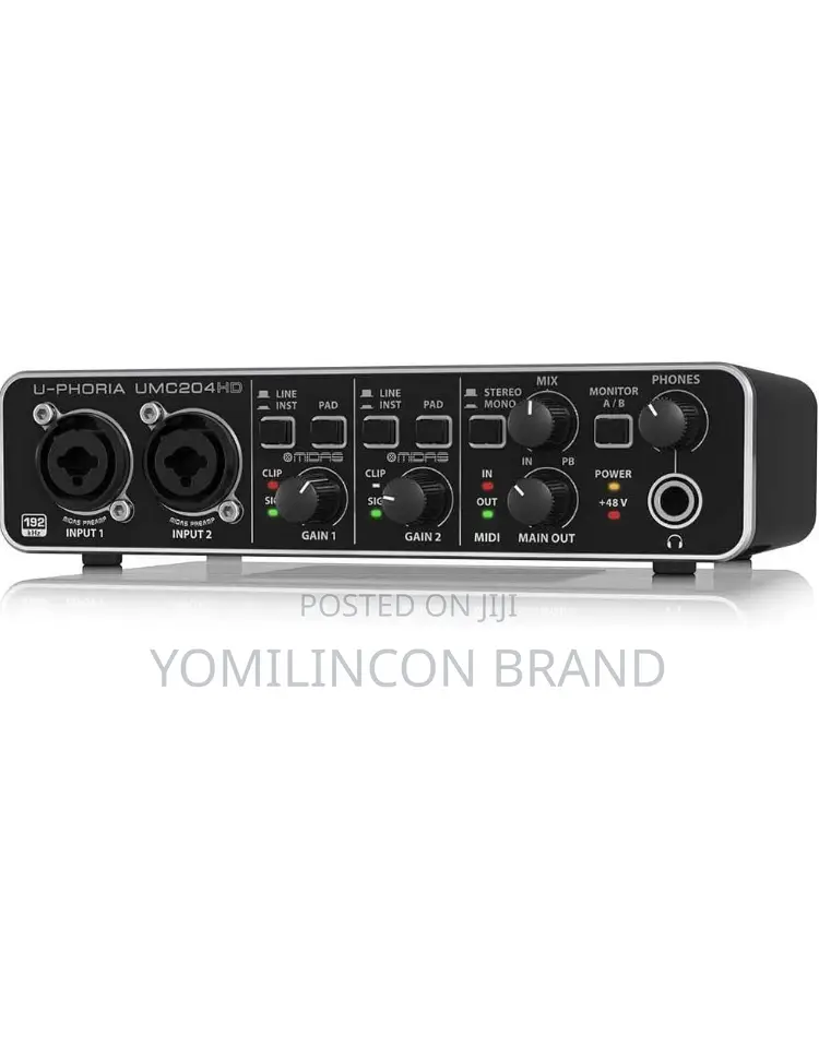 Behringer Umc204hd Audiophile 2x4, Usb Audio-Midi Interface