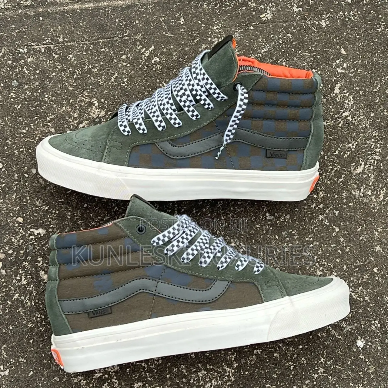Original Vans Sk8 Hi Grey/White Sneakers