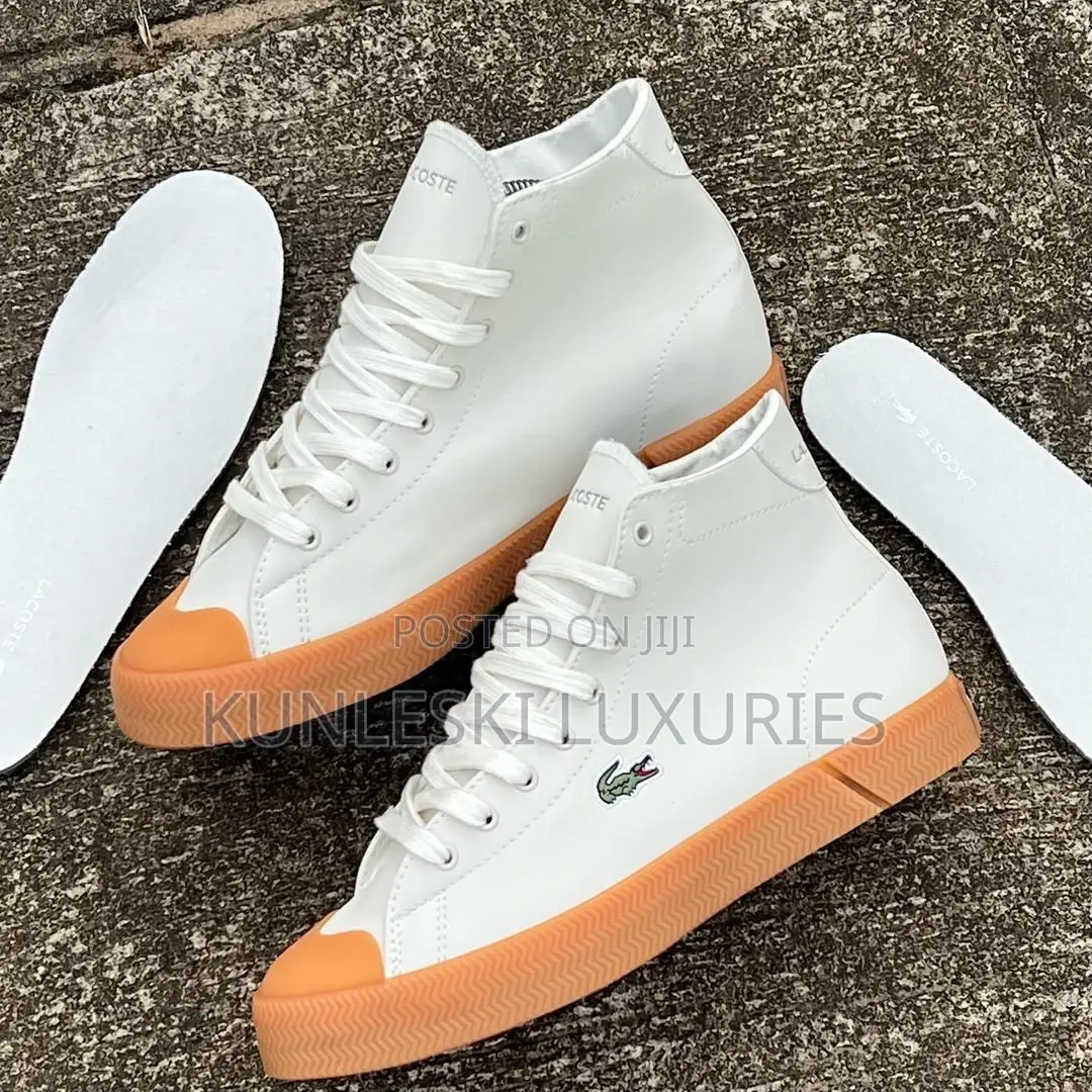 Original Lacoste L Gripshot White / Brown Sneakers