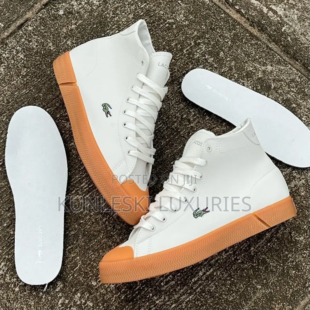 Original Lacoste L Gripshot White / Brown Sneakers