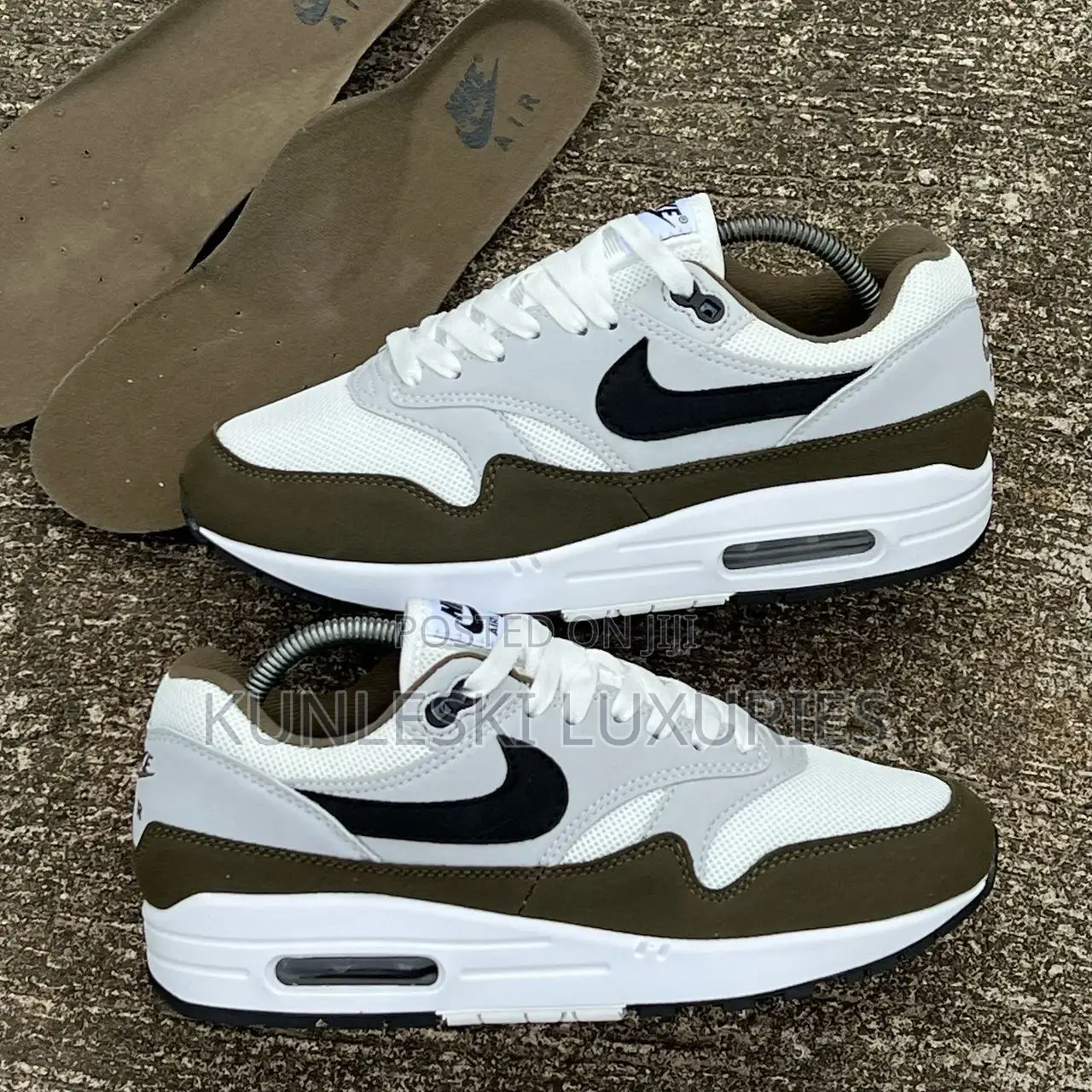 Original Nike Airmax 1 Medium Olive Sneakers