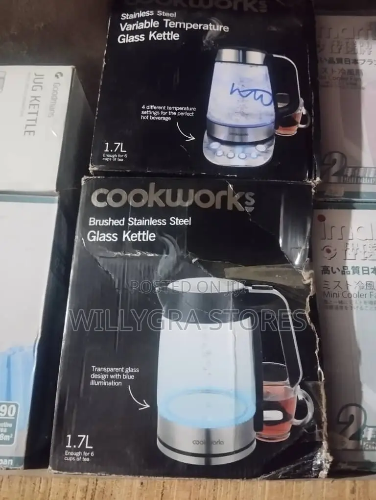 Cookworks 1.7l Variable Temperature Glass Jug Kettle