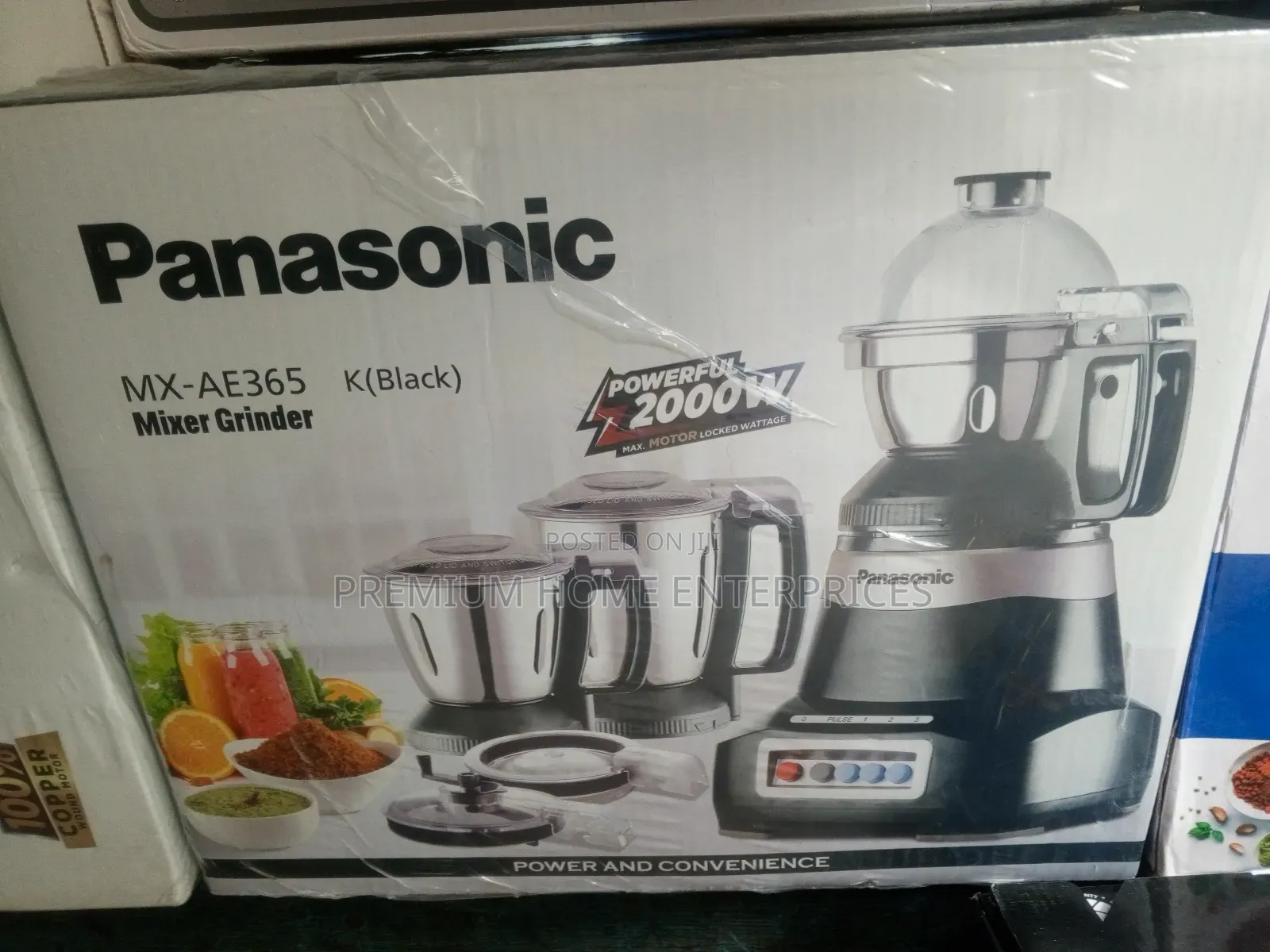 Panasonic Mixer Grinder 2000 Watts Mx-Ae365