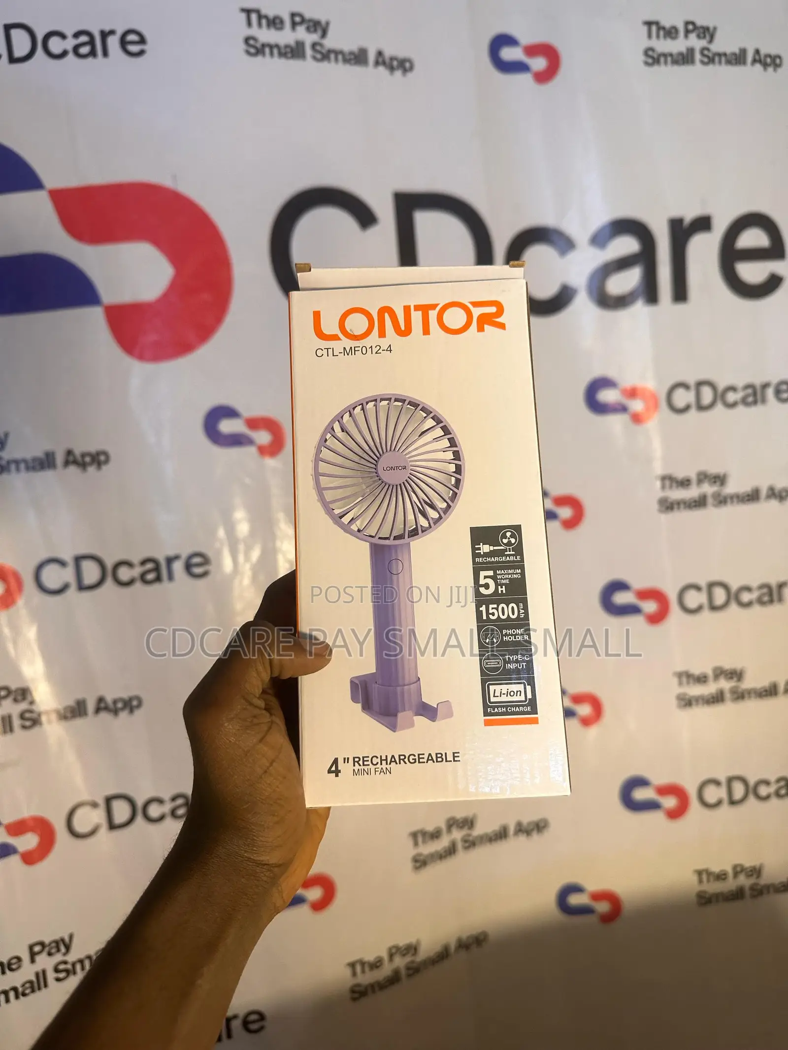 Pay Small Small Lontor Rechargeable Fan On Cdcare.App