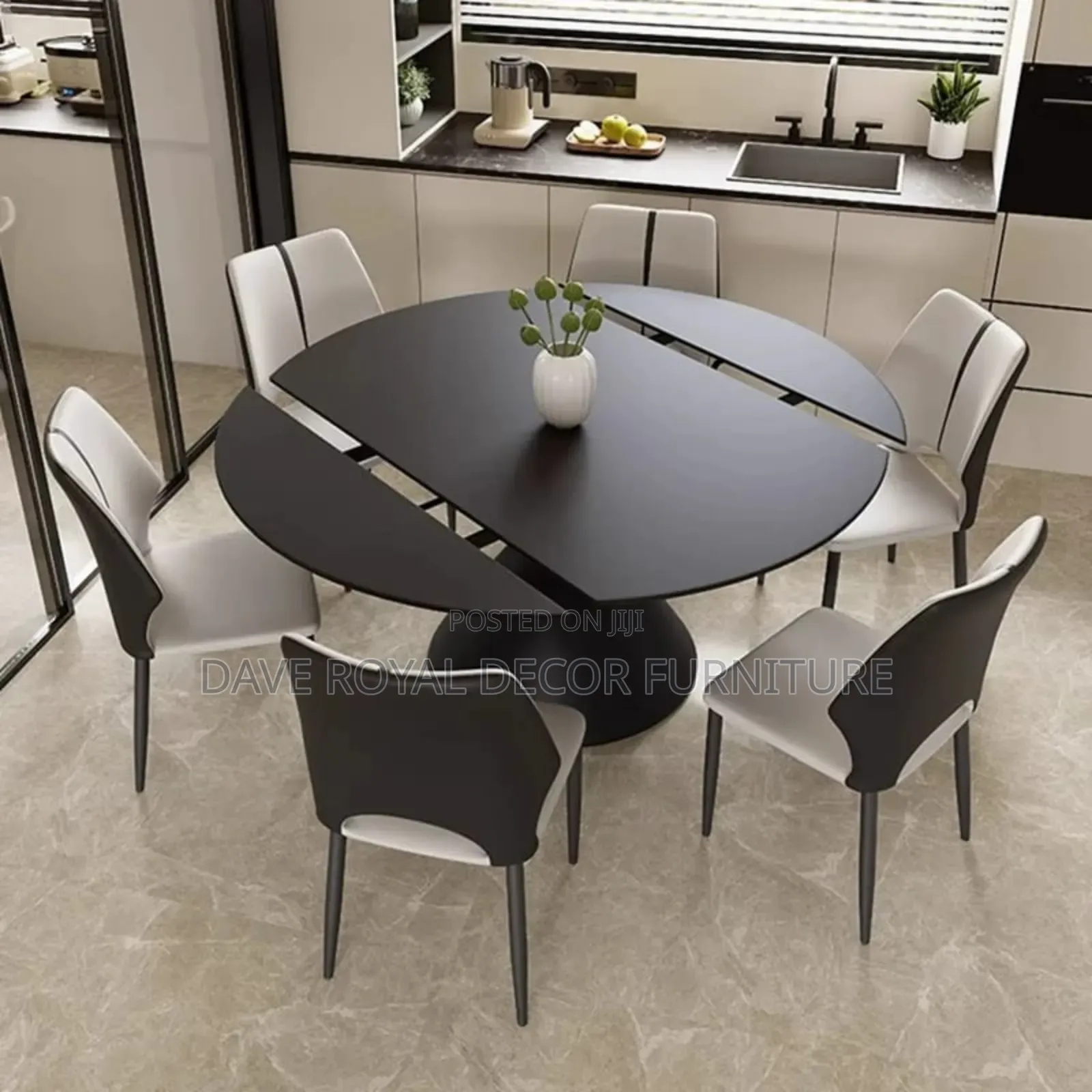 Classic Unique Round Dining Table Set