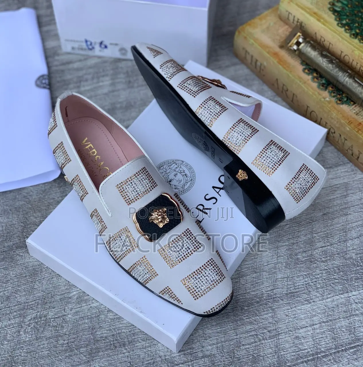 Original Versace Casual Loafers Shoes