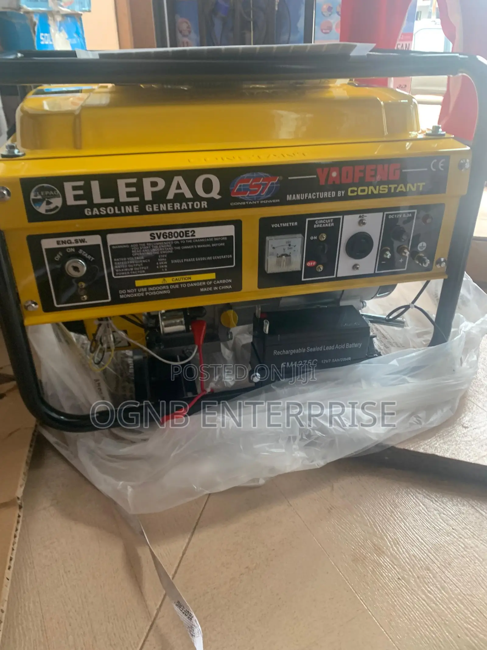 Elepaq Constant Gasoline Generator Kickstart