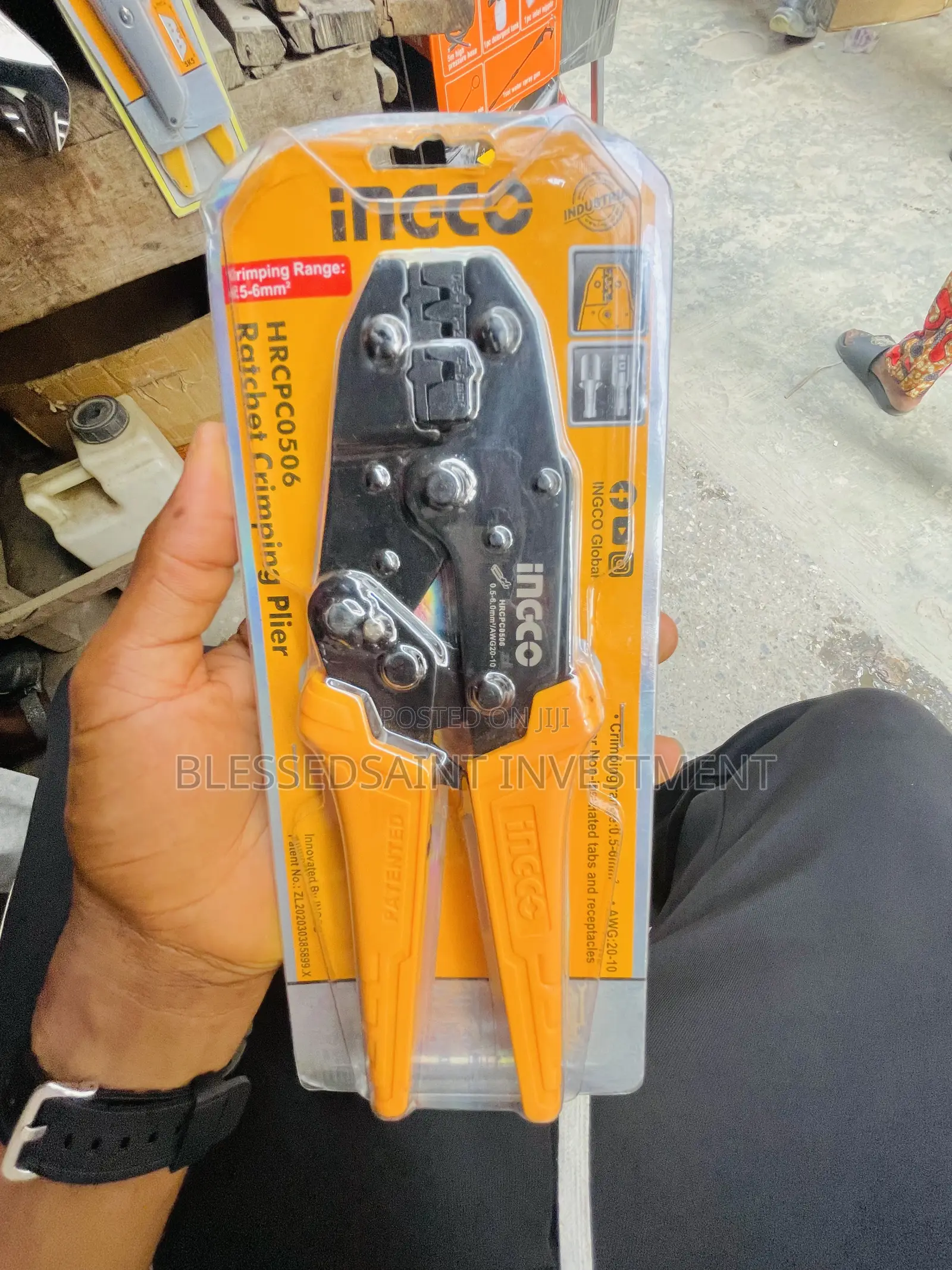 Ingco Ratchet Crimping Plier 0.5-6mm