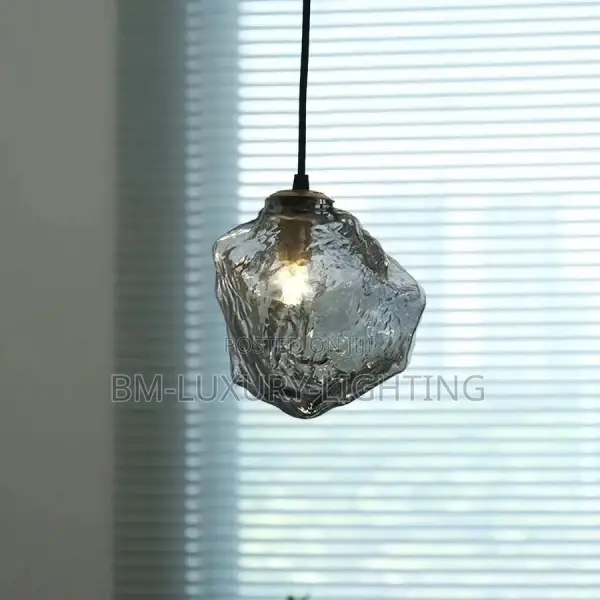 Stone Glass Shaped Bedside Drop Light