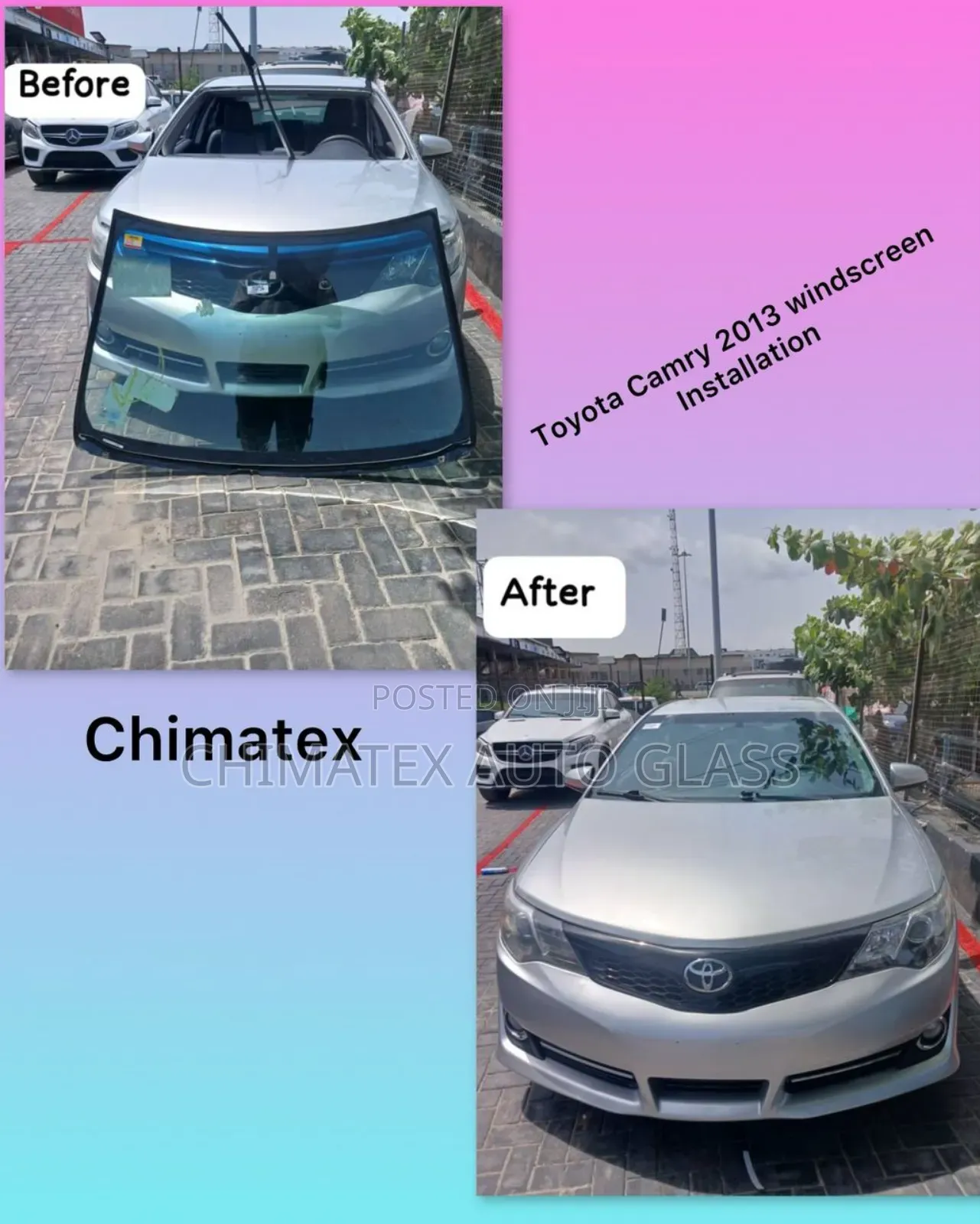 Toyota Camry 013 Windscreen Installation We Deliver Instal