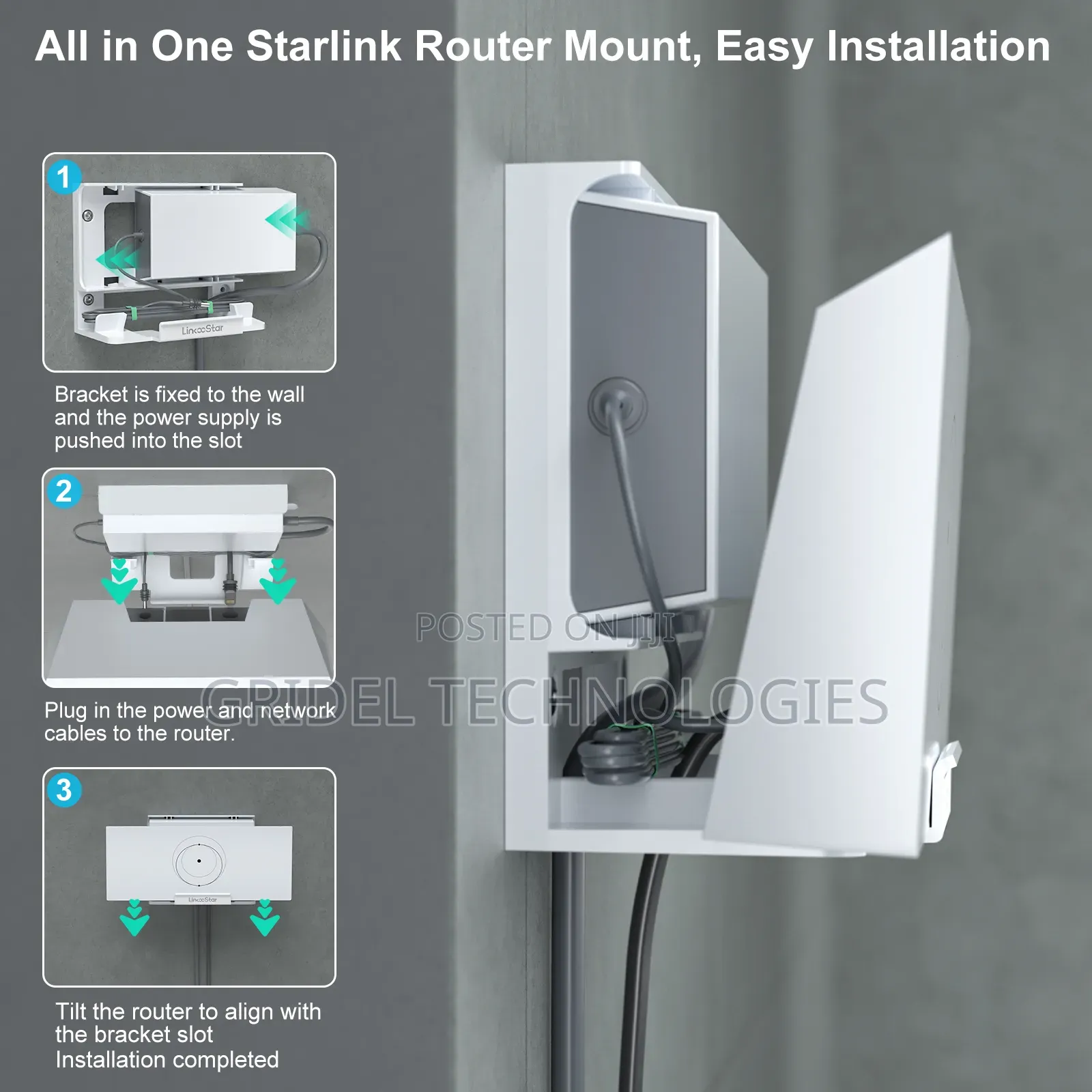 Starlink V4 Router Power Ad. Wallmount