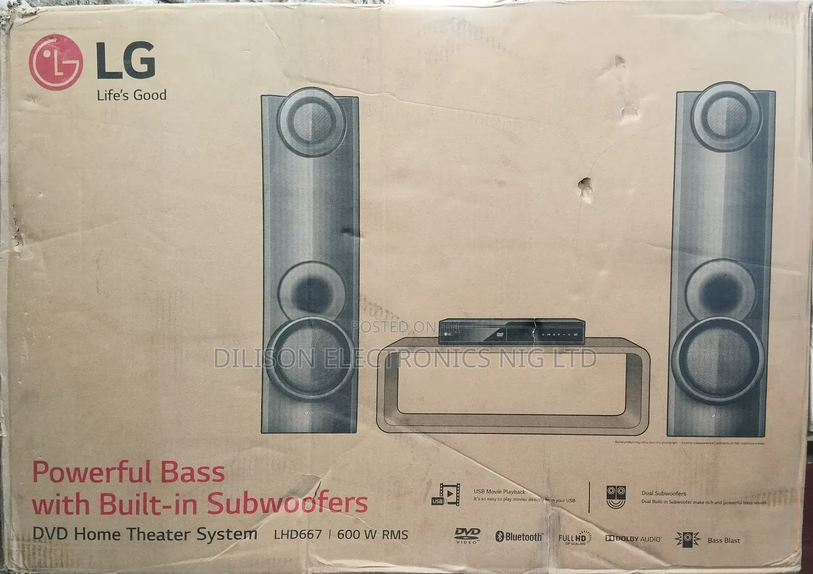 X Boom Lg Home Theatre System 600waati