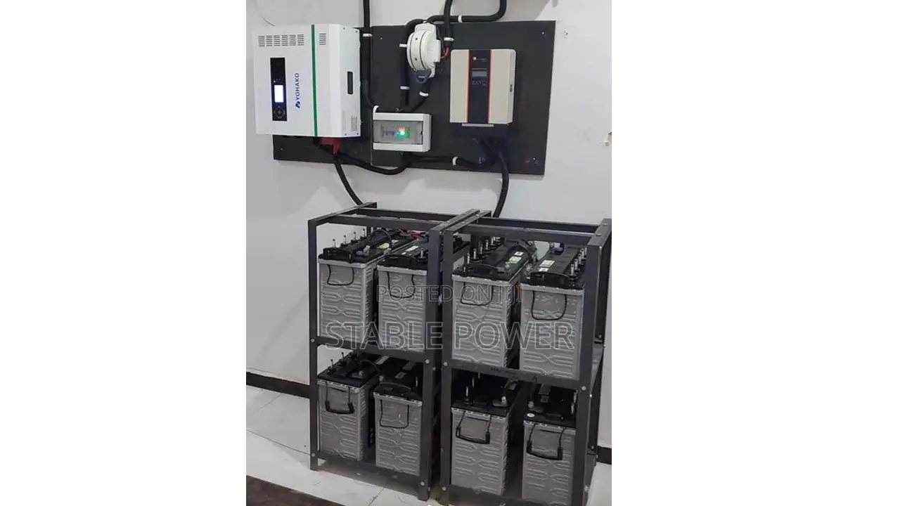 10kva 48v Yohako Inverter, 8x 220ah Batteries,16x 455w Panel