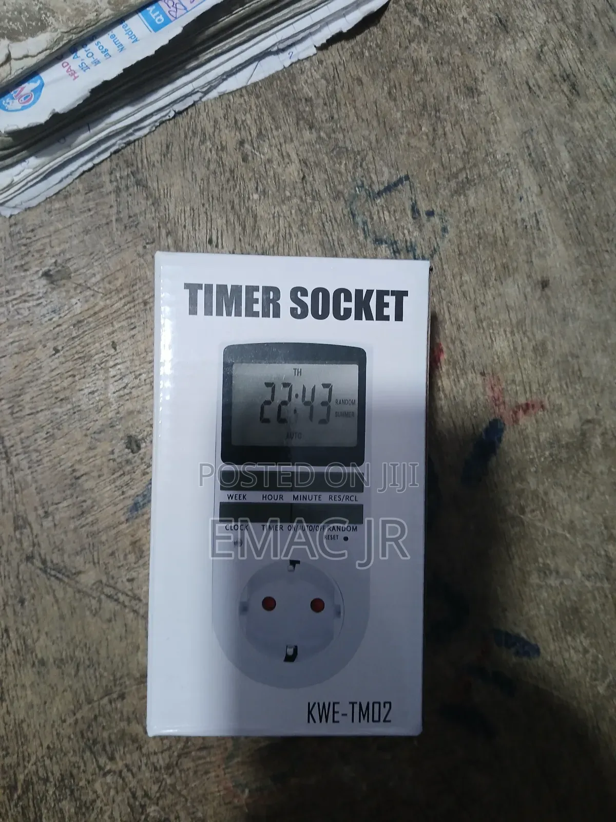 Taffware Digital Timer Socket, Used to Schedule the on/Off
