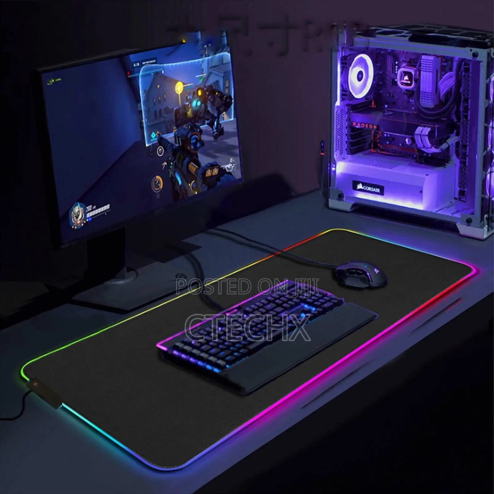 RGB Gaming Mouse Mat Pad, Large Thick (800×300×4mm) XXXL