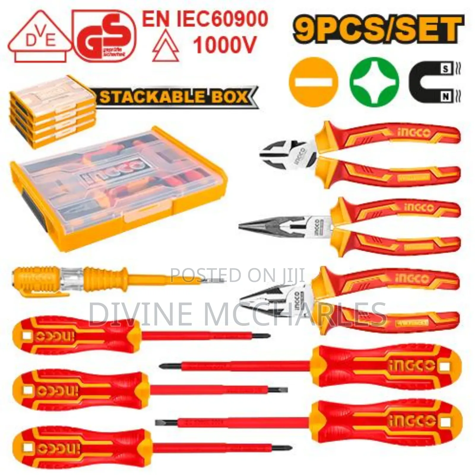 Hktv01h091
9 PCS Insulated Hand Tools Set