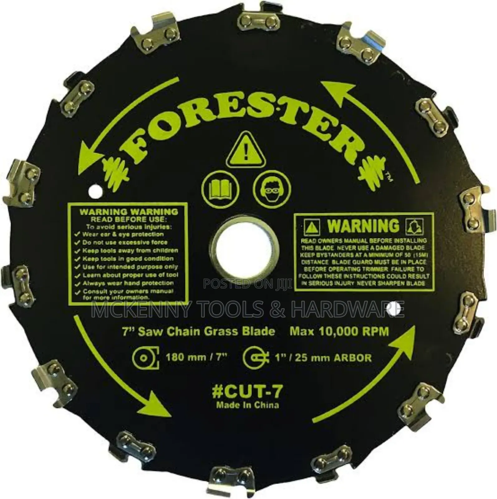 Forester Chainsaw Tooth 9" Brush Blade