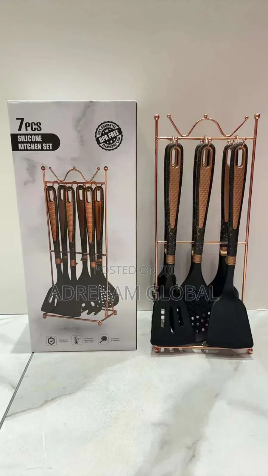 7pcs Silicone Kitchen Spoon Set