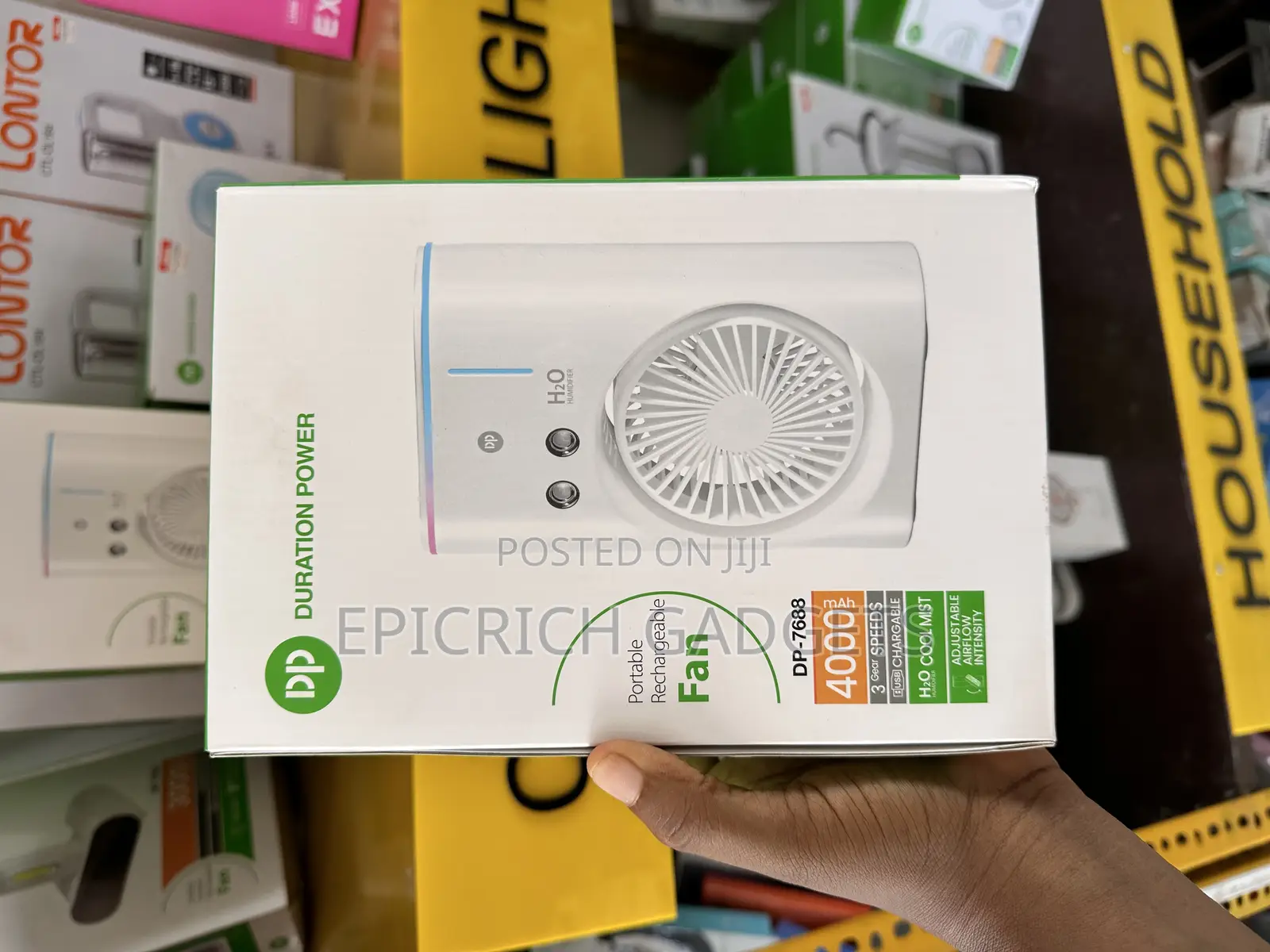 Dp Medium Size Rechargeable Mist Fan
