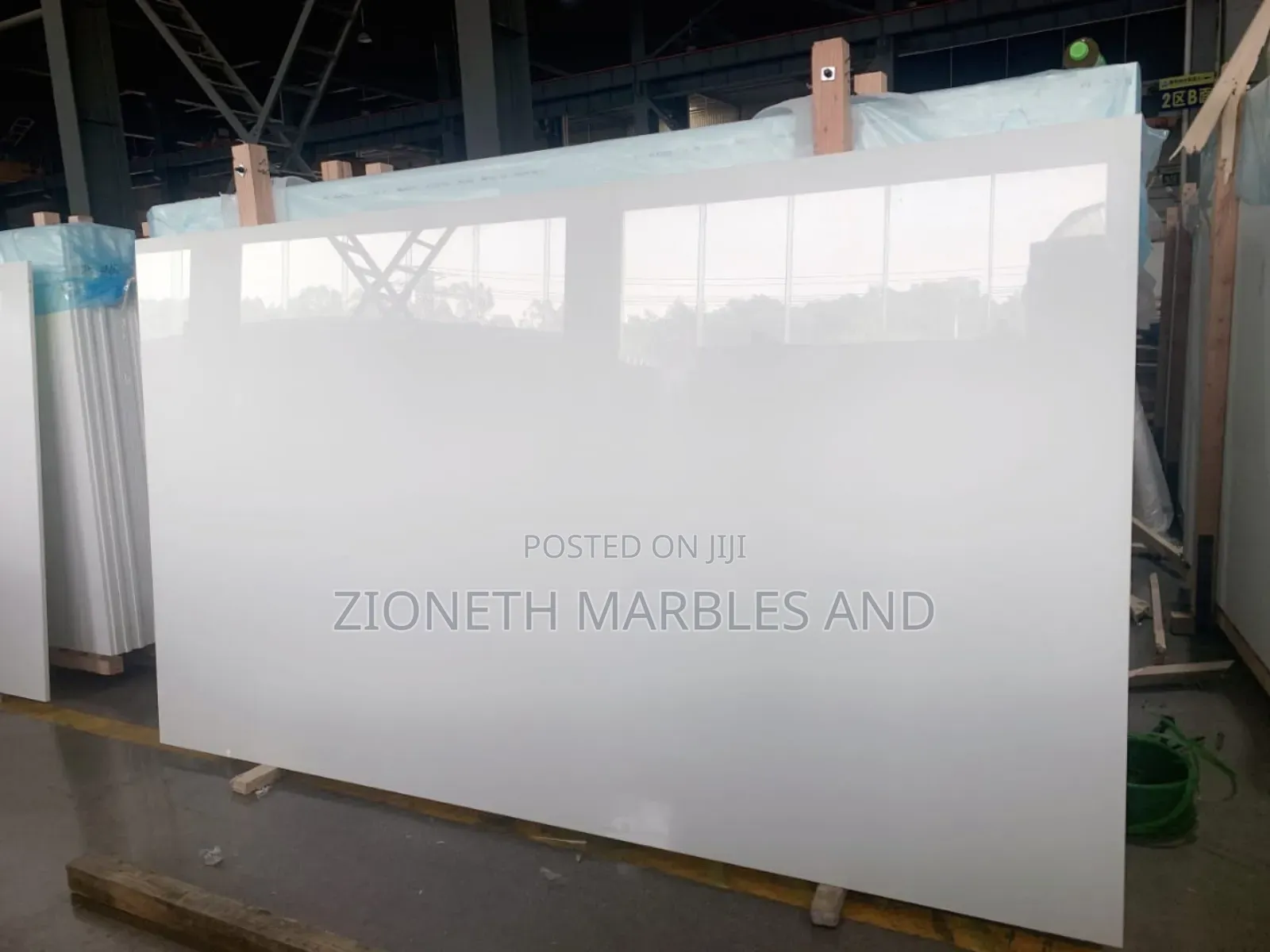 Nano Glass White Marble Slab