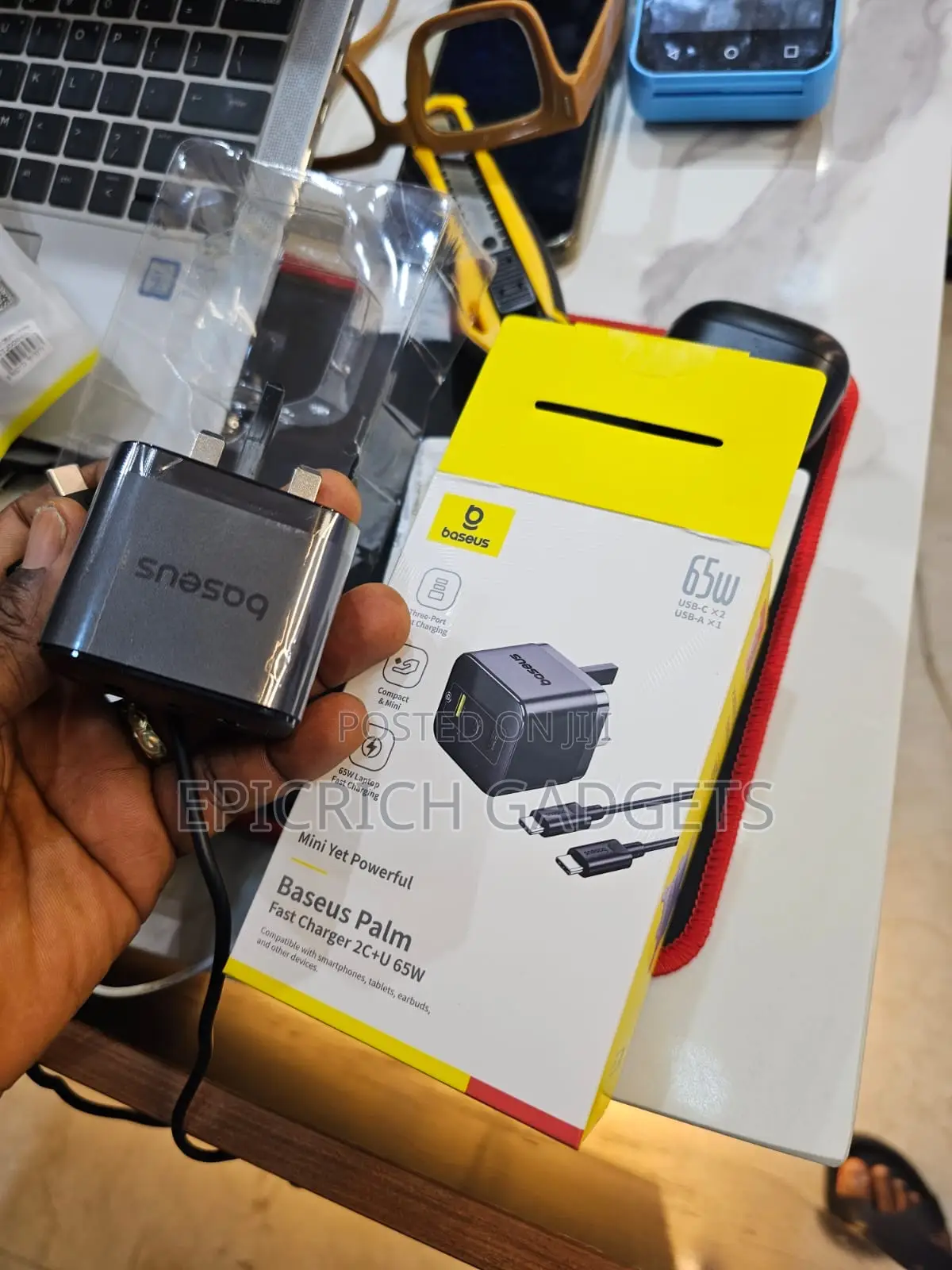 Baseus 65w Gan Laptop/Phone Charger