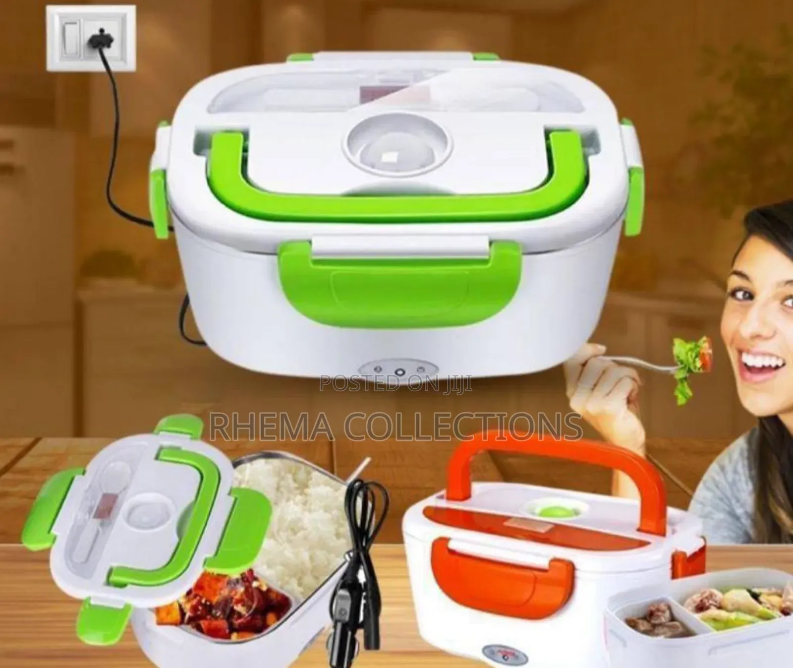 Electric Lunch Box With Plastic Inner