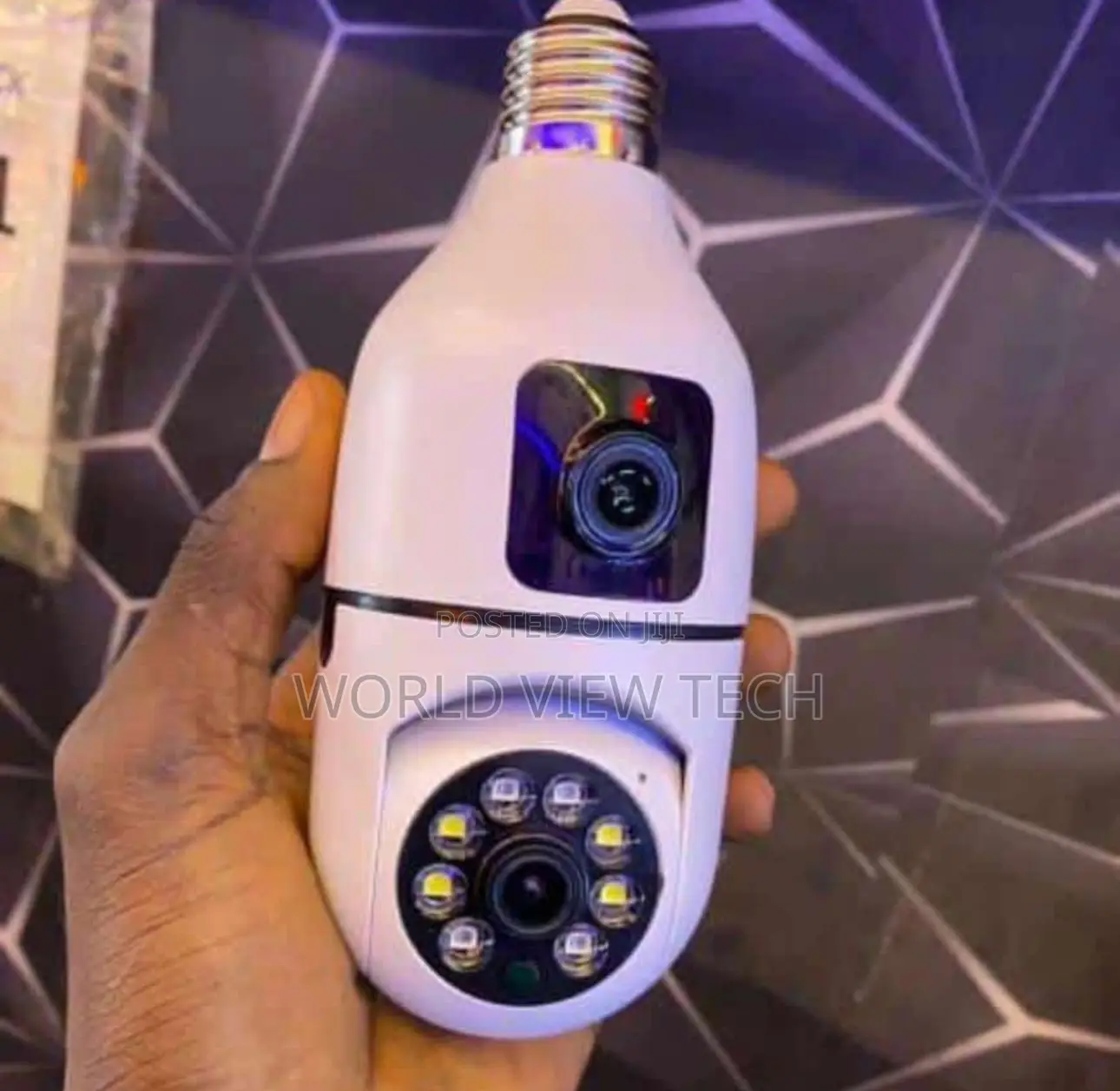 Dual Lens Wifi Ptz Bulb Camera