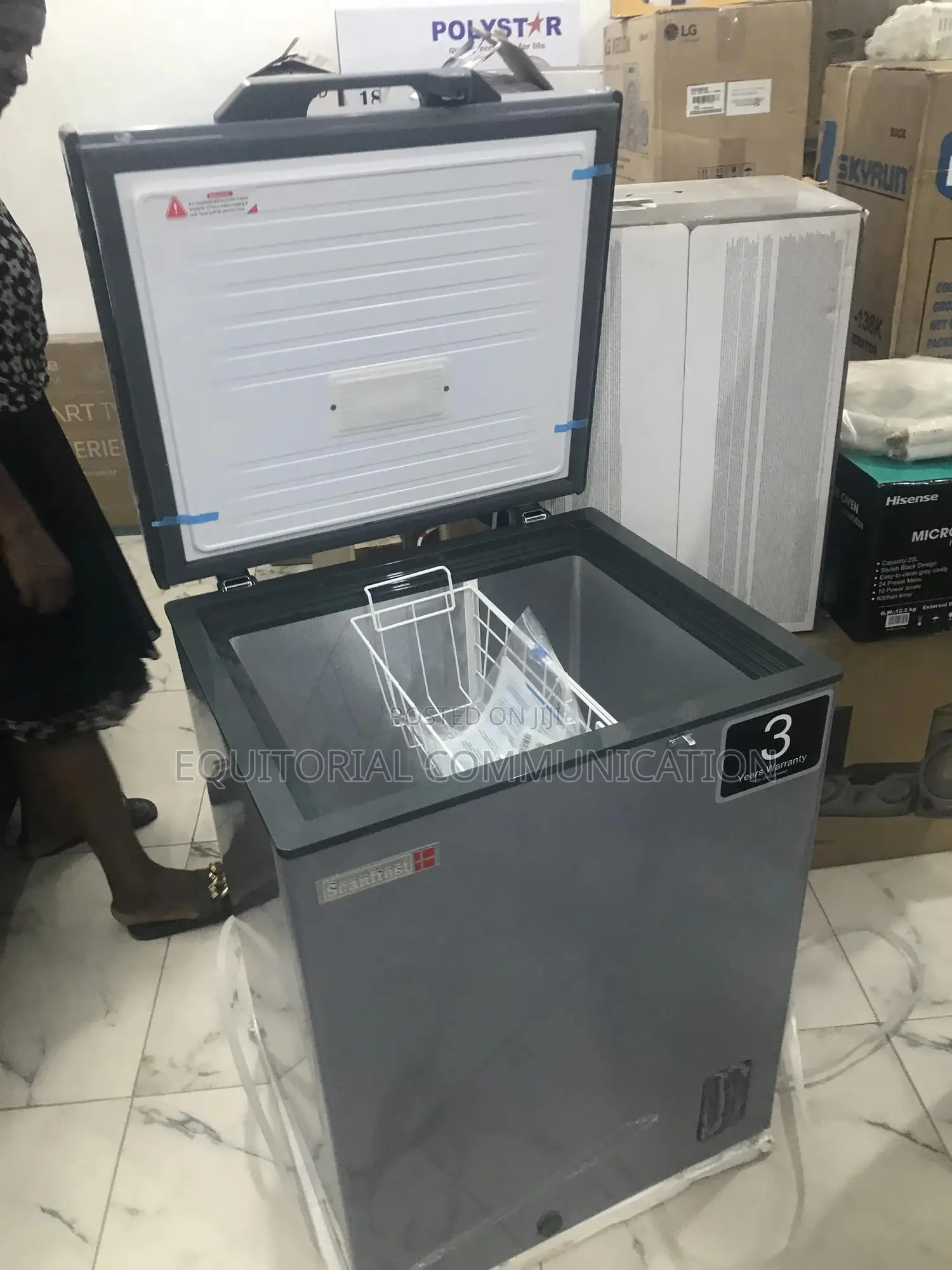 Scanfrost 150l Quick Freezing Chest Freezer (Sfl151 Eco)