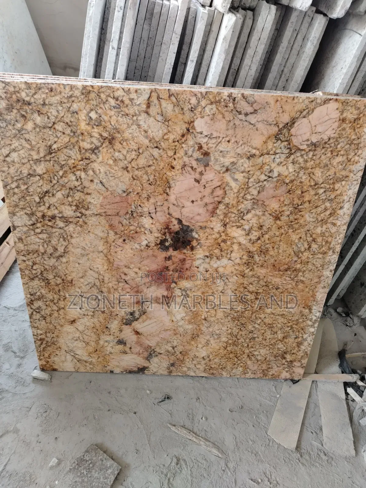 Indian Orange Vied Granite/Marble Slab and Tiles