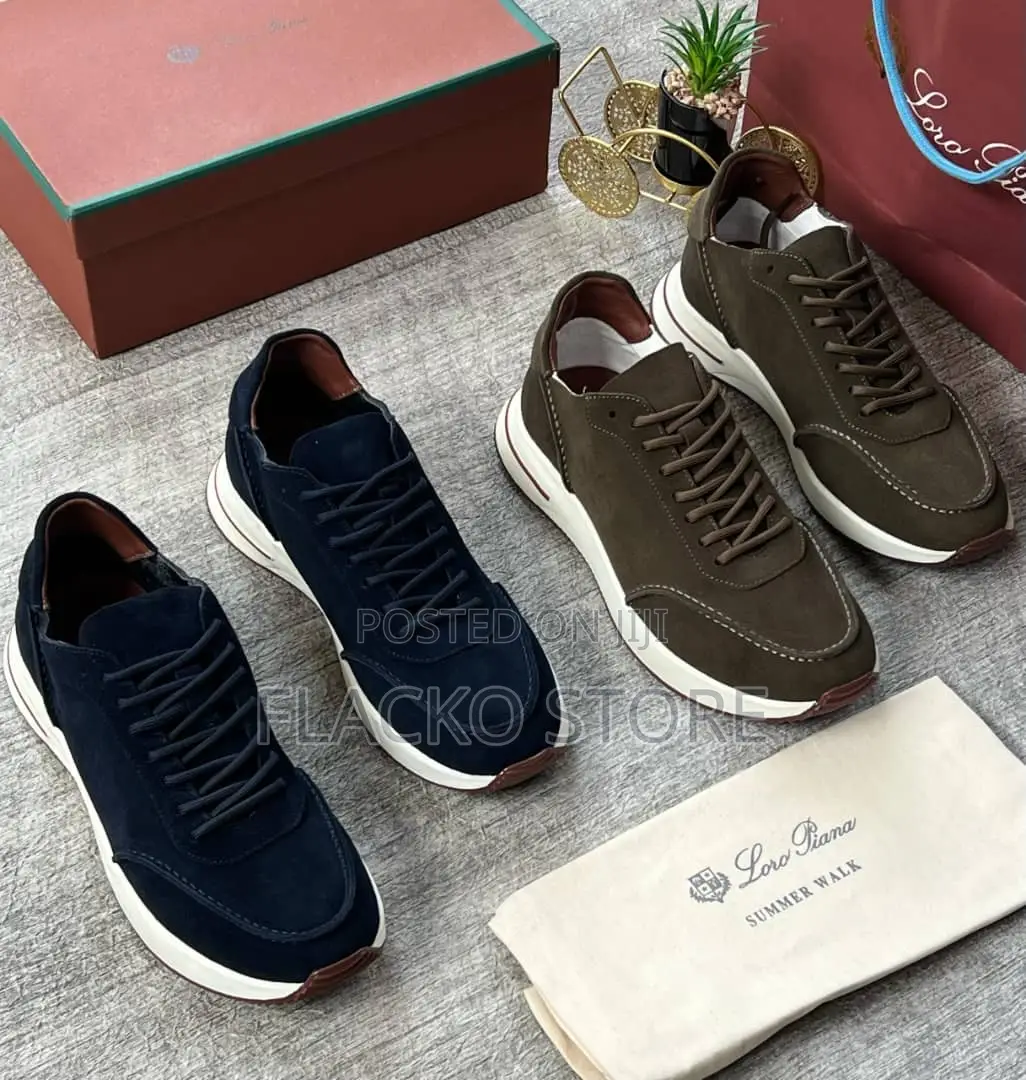 Original Loro Piana Leather Sneakers