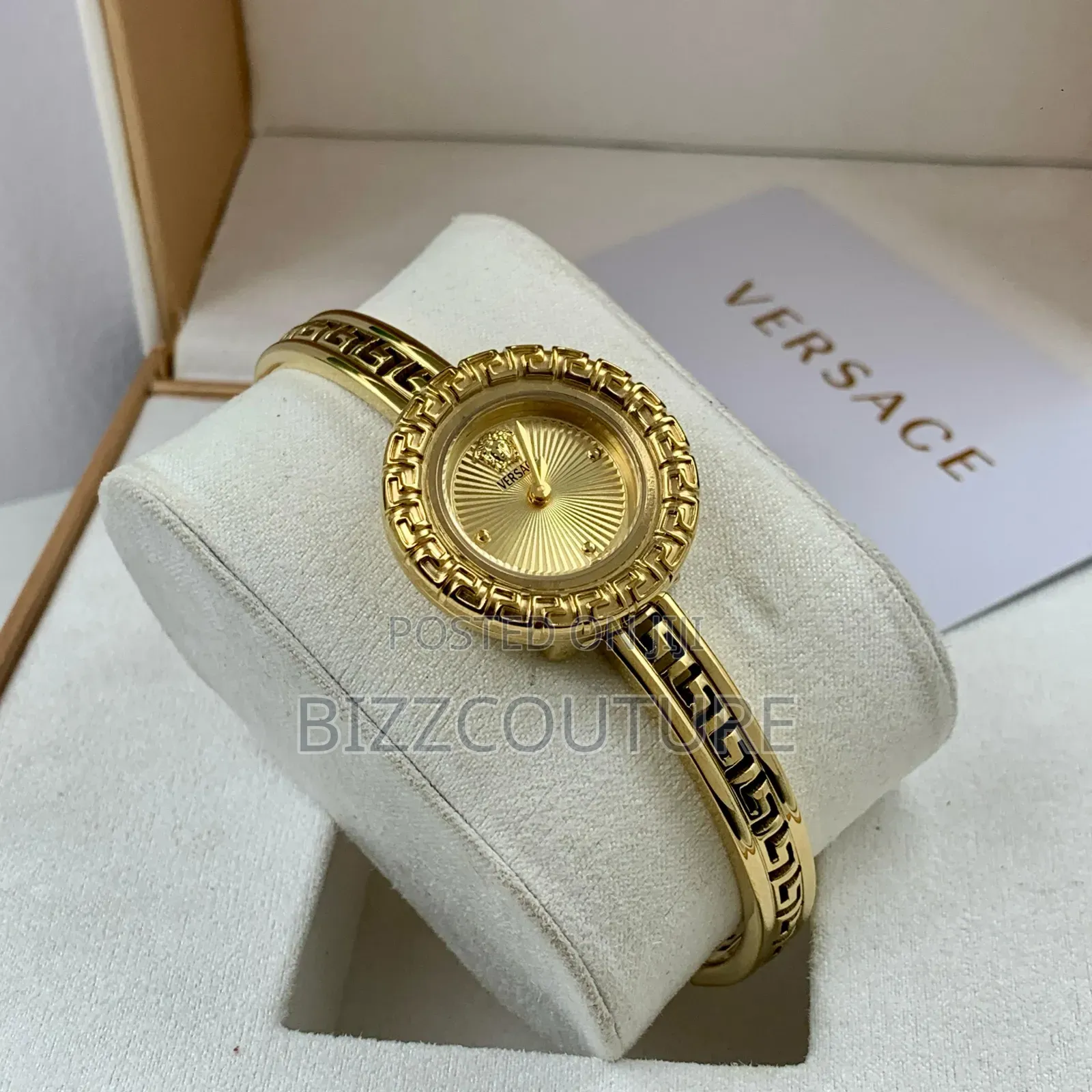 Original Versace Female's Gold Stainless Steel Watch