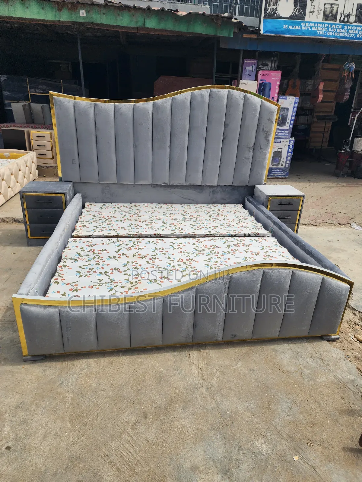 Brand New 6by6 Advanced Upholstery Padded Bed