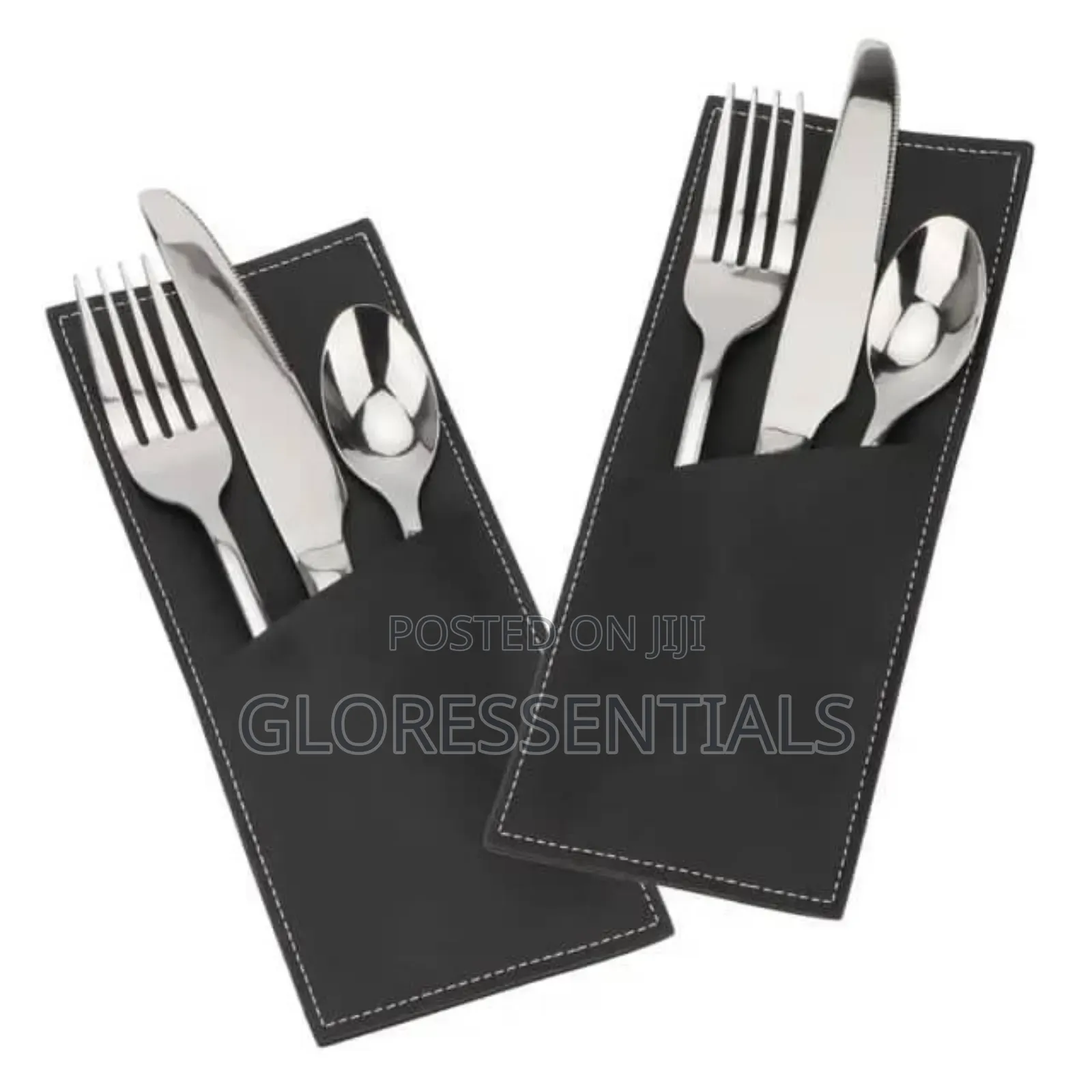 Leather Cutlery Pouch