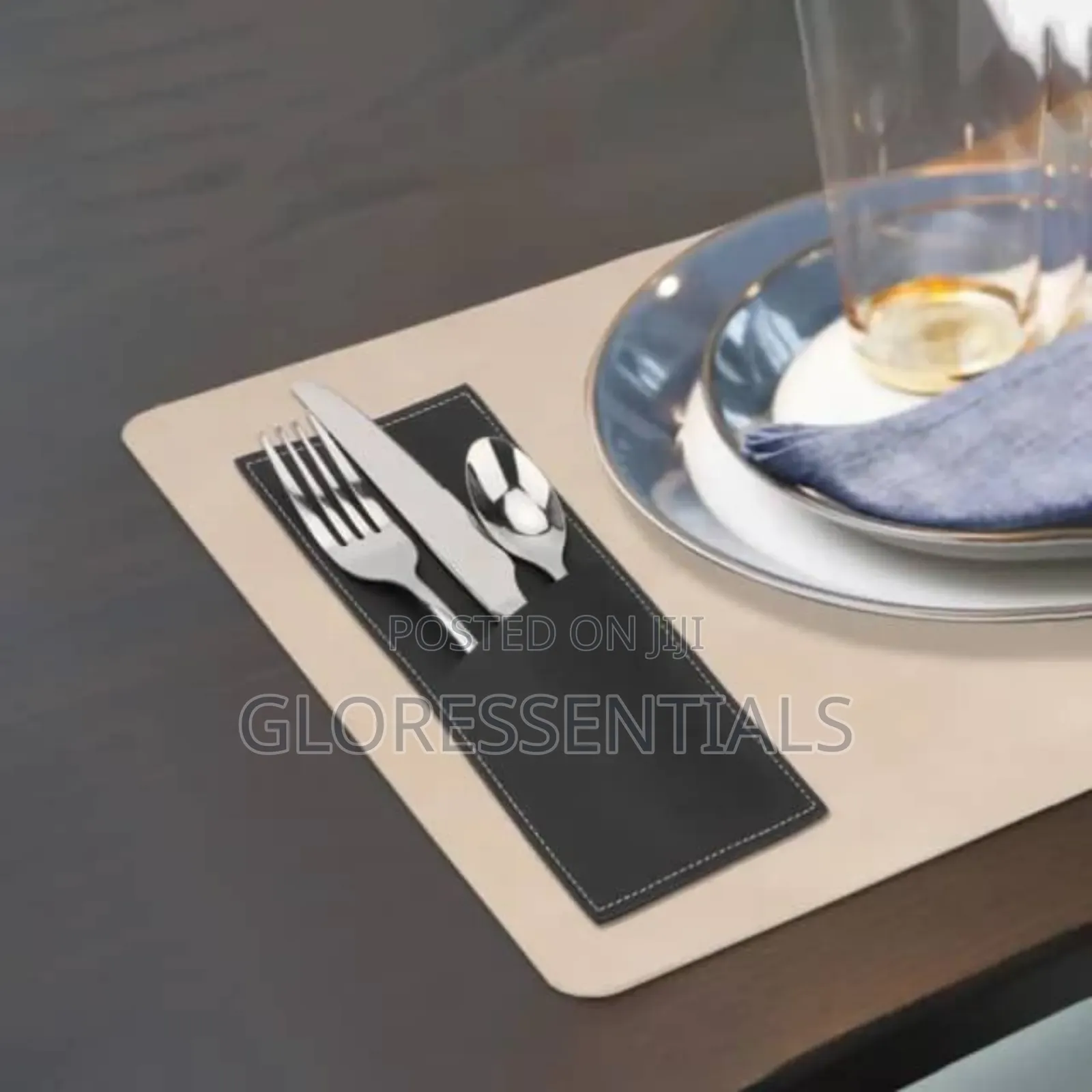 Leather Cutlery Pouch