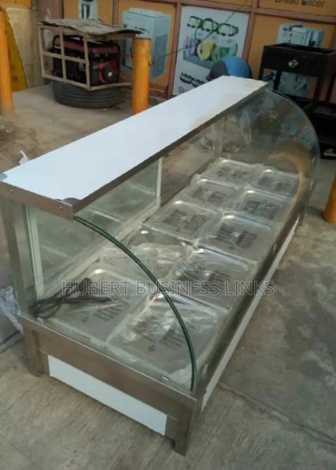 Food Warmer 10bowl Curved Glass