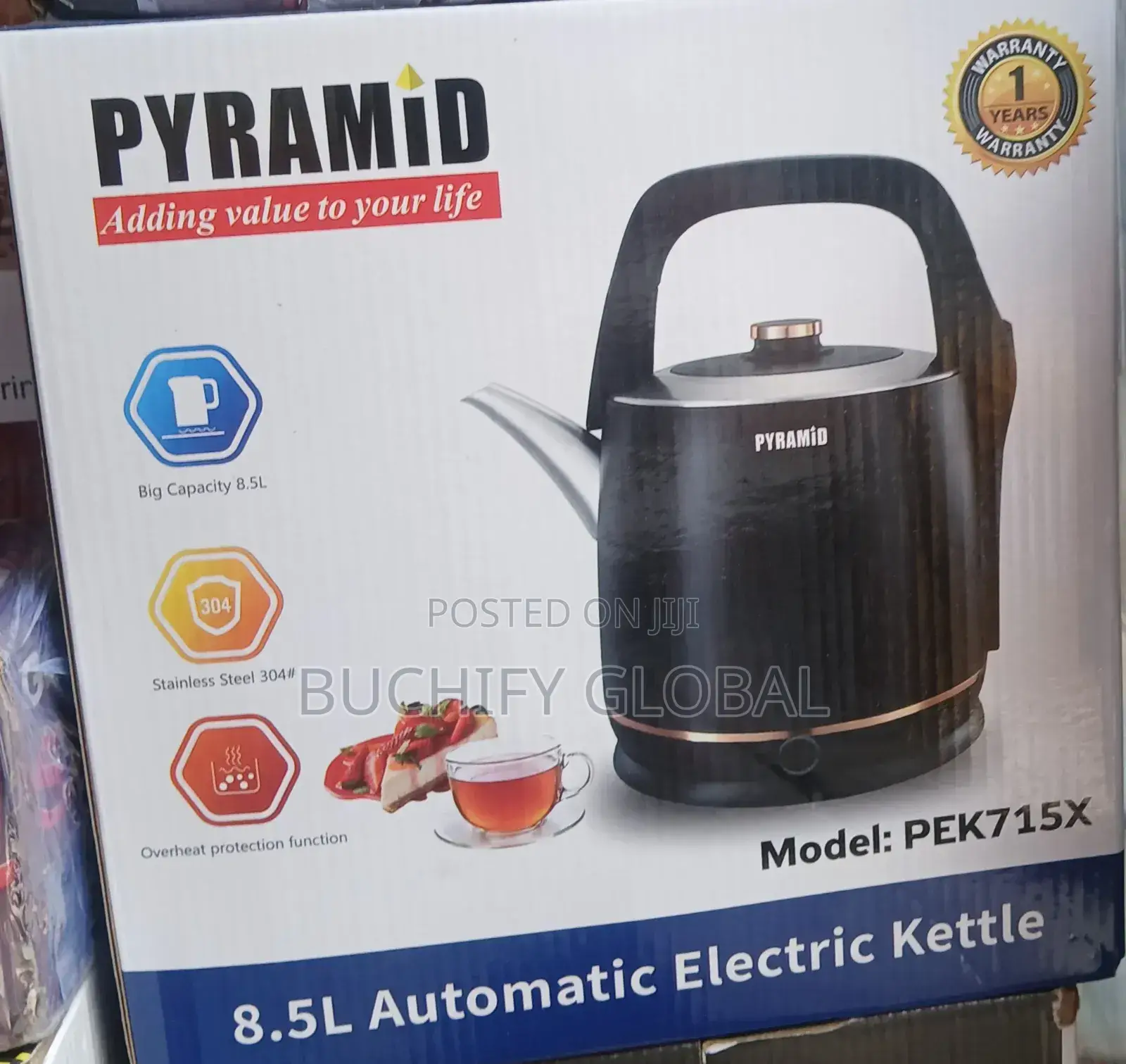 Pyramid Electric Kettle 8.5l