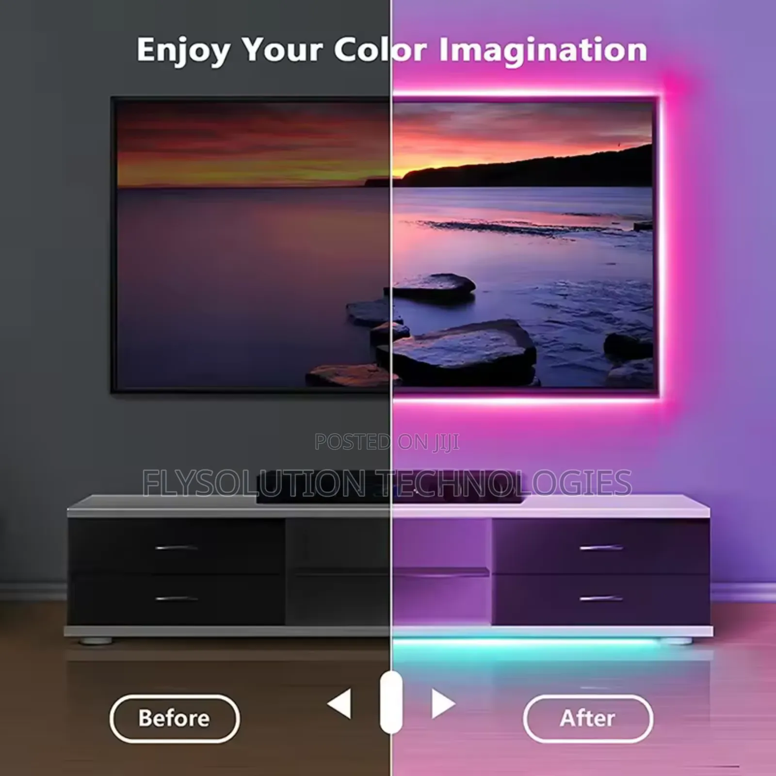 RGB 5v Strip Light Remote Control Led Tape Backlight - 3m