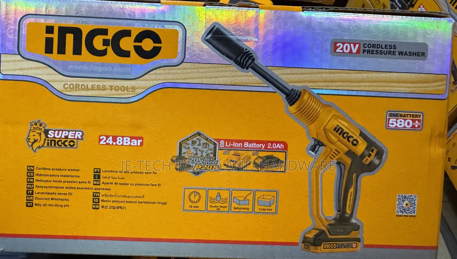 Cordless Pressure Washer Ingco 20v