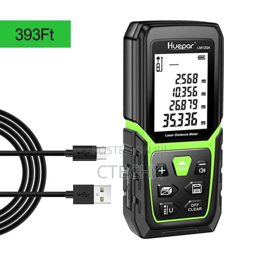 Huepar Laser Distance Measure Device 70m/393ft. Waterproof