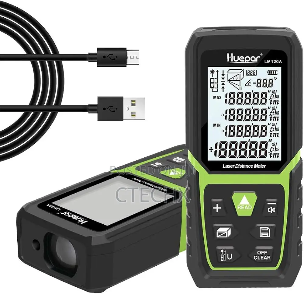 Huepar Laser Distance Measure Device 70m/393ft. Waterproof