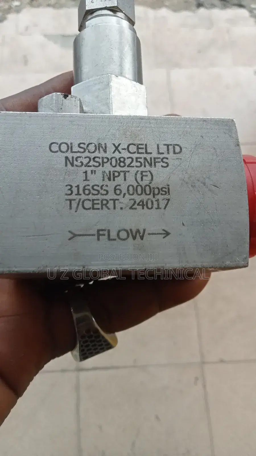 1inch Stainless Needle Valve by 6000 (All Sizes Available)
