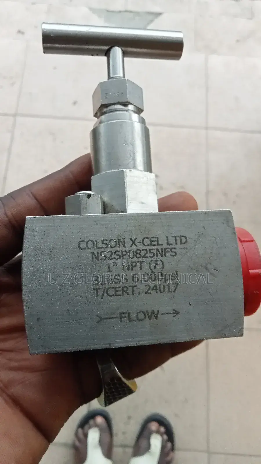 1inch Stainless Needle Valve by 6000 (All Sizes Available)
