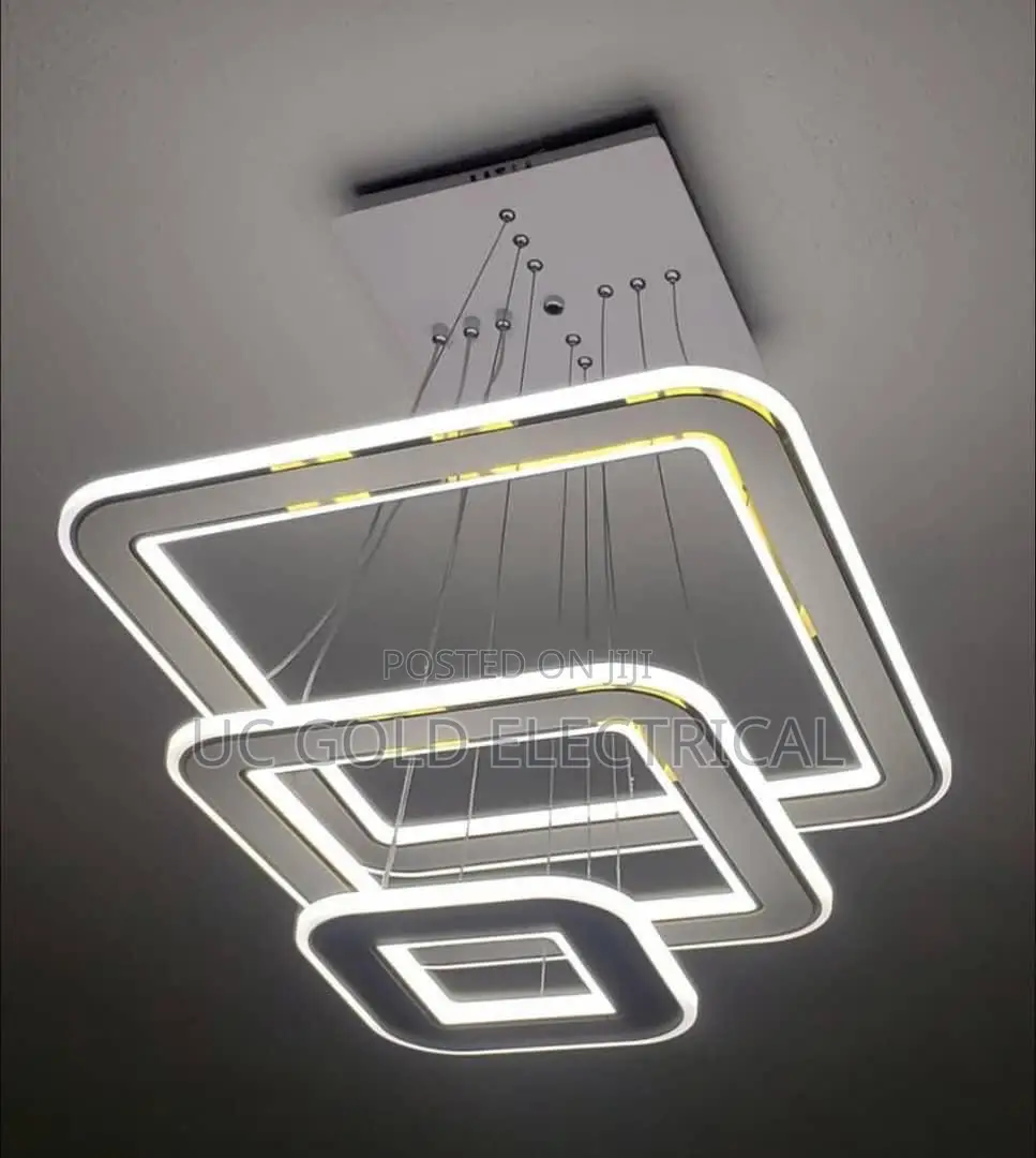 New Line Led Chandelier Modern Hotel Hall