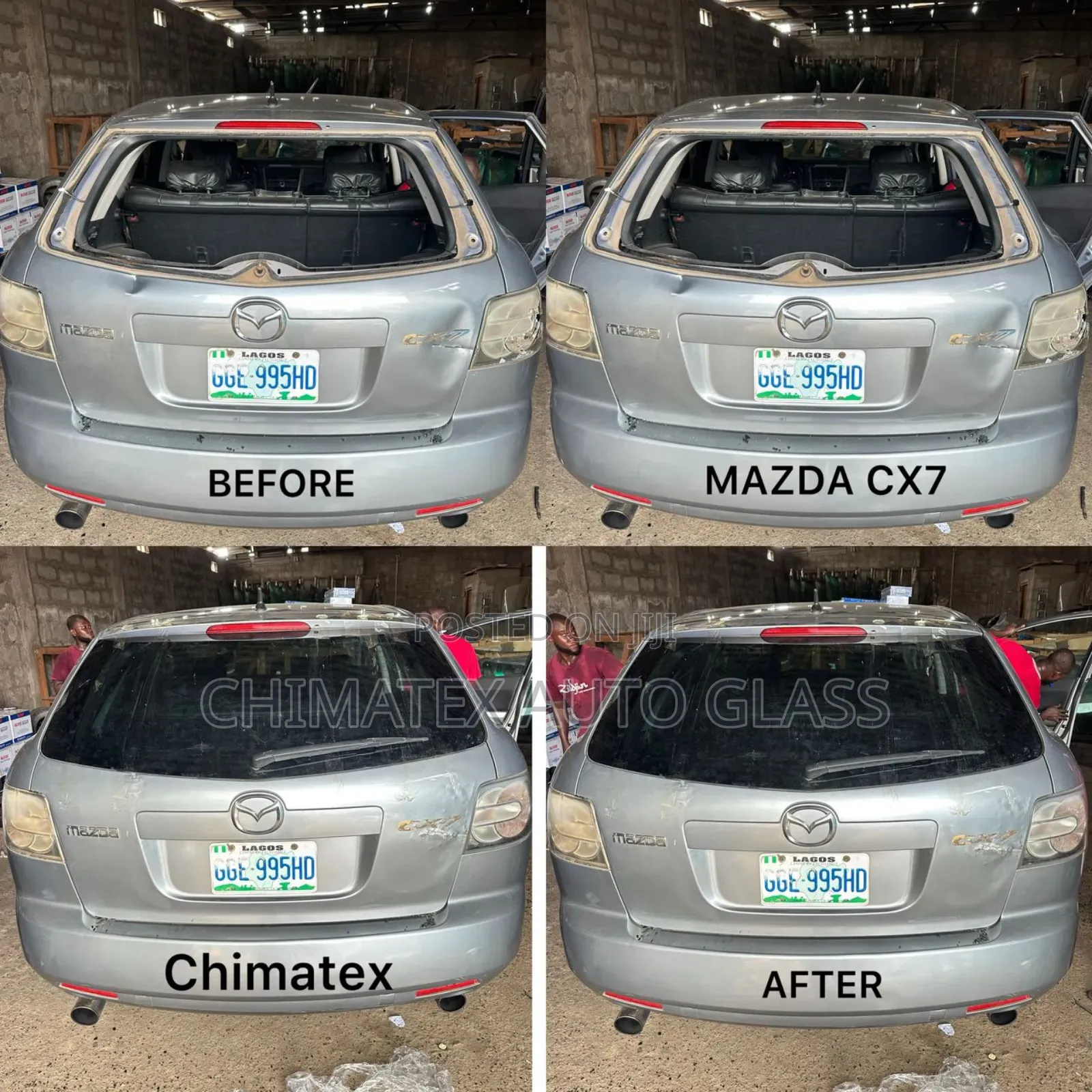 Mazda Cx7 Back Glass Installation We Deliver Fix